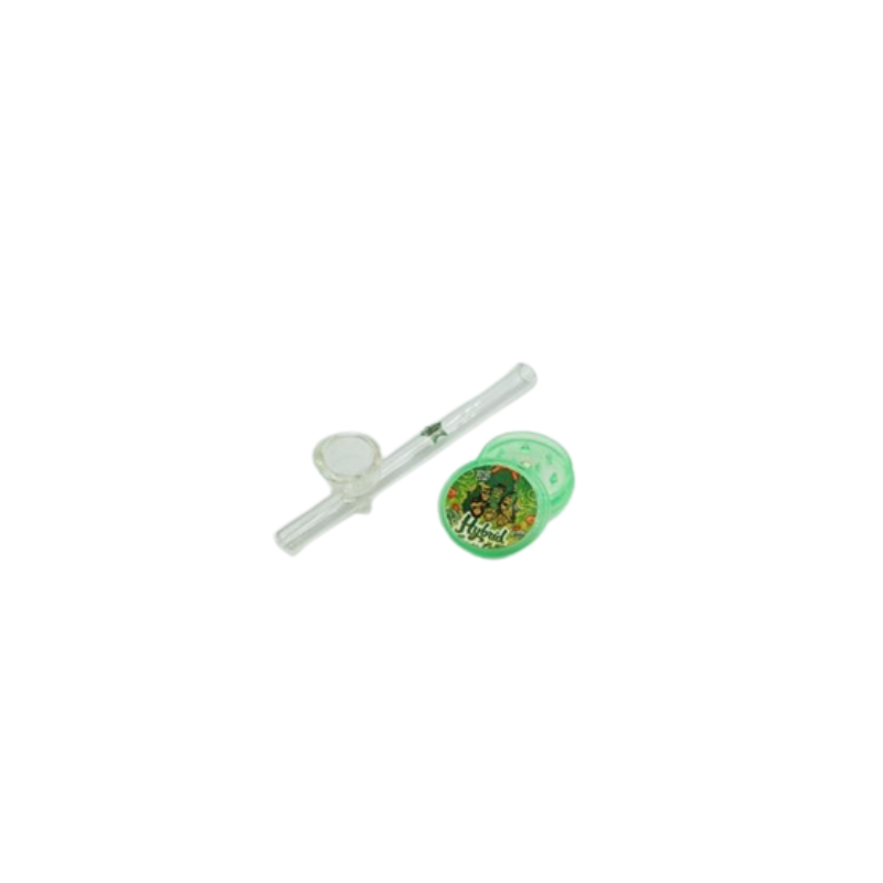 KIT PIPA DE VIDRIO CON GRINDER GORILLA KIT-005